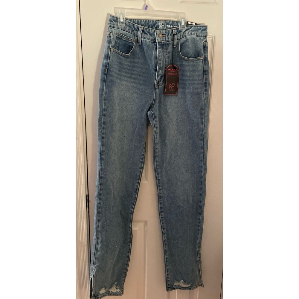 NoBo High Rise Straight Leg denim pants NWT size 7